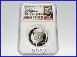 2014 Kennedy 50th Anniversary 5 COIN SET with CANCELED HALF ALL GRADED 70