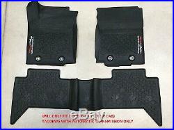 2016-2020 Toyota Tacoma Trd Pro All Weather/rubber Floor Mat Auto Transmission