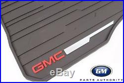 2017-2020 GMC Acadia Premium All Weather Complete Floor Mat Pkg Cocoa OEM GM