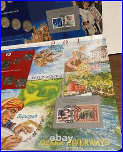 2017 P/D Uncirculated Mint Set Postal Commemorative Society Coin & Stamps