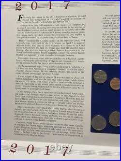 2017 P/D Uncirculated Mint Set Postal Commemorative Society Coin & Stamps