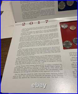 2017 P/D Uncirculated Mint Set Postal Commemorative Society Coin & Stamps
