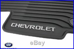 2018-2019 Chevrolet Equinox Premium All Weather Front & Rear Floor Mats Black OE