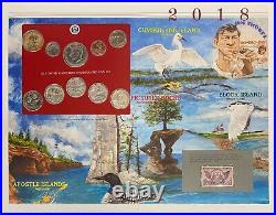 2018 D Denver Uncirculated Mint Set Postal Commemorative Society Coin & Stamps