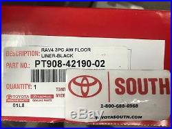 2019 Rav4 Floor Liner Mat Rubber All Weather Toyota Oem Pt908-42190-02