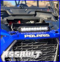 2019+ Rzr Xp Turbo & Turbo S 10 Single Row Hood Scoop Grille Led Light Bar