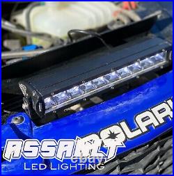 2019+ Rzr Xp Turbo & Turbo S 10 Single Row Hood Scoop Grille Led Light Bar