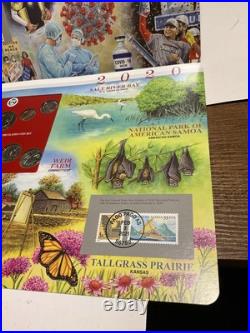 2020 P/D Uncirculated Mint Set Postal Commemorative Society Coin & Stamps
