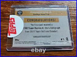 2020 Topps Archives Fernando Tatis Jr Auto /25 1960 Topps All Rookie Blue Padres