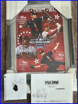 2021 ALL-STARS 15x17 SIGNED OHTANI, TROUT & WALSH PSA/DNA Authentic! BEAUTIFUL