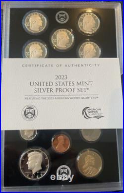 2023-S US Mint Silver Proof Set with Original Packaging & COA