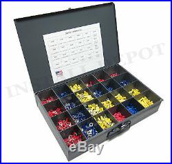 2400 pcs ULTIMATE WIRE TERMINALS & ELECTRICAL CONNECTORS KIT ALL TYPES & SIZES