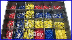 2400 pcs ULTIMATE WIRE TERMINALS & ELECTRICAL CONNECTORS KIT ALL TYPES & SIZES