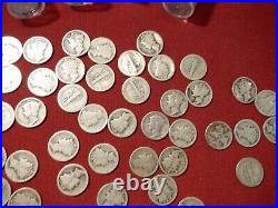 250 (5rolls/50) ALL ARE 1916 to 1929 circulated silver Mercury Dimes X