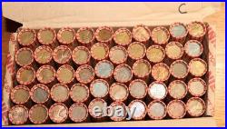 $25 Box Wheat Cents 50 rolls 2500 Coins dated from 1909-1958 PDS All 3 Mints #C