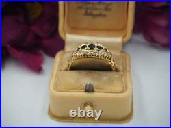 2.20Ct Round Cut Black Diamond Vintage Engagement Ring 14K Yellow Gold Finish