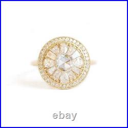 2.50Ct Round Cut Lab-Created Engagement Ring 14K Yellow Gold Plated