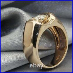 2.50Ct Round Cut VVS1/D Diamond Engagement Ring Solid 14K Yellow Gold Finish