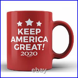 30 Pack Keep America Great! 2020 Red Ceramic Coffee Mug MAGA Donald Trump Cup