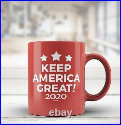 30 Pack Keep America Great! 2020 Red Ceramic Coffee Mug MAGA Donald Trump Cup