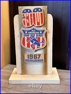 30th All American SOAP BOX DERBY 1967 #7 3 item Flag Trophy & Belt Watertown SD