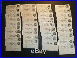 (38) UX5 Postal Cards all withDIFFERNT 1880-81 BOSTON MA NEGATIVE STATION Cancels