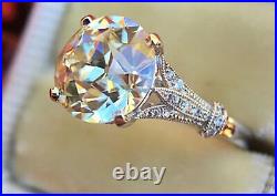 3.00Ct Round VVS1 Moissanite Womans Bridal Wedding Ring Solid 14k White Gold