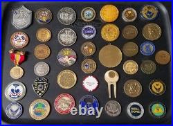 40 Coins Challenge Coin lot set Collection Military All Services US See ALL Pics