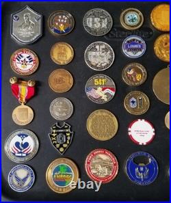 40 Coins Challenge Coin lot set Collection Military All Services US See ALL Pics
