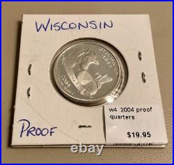 41 US Mint Silver Proof State Coins Multiples All In Coin Holders Various Dates