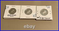 41 US Mint Silver Proof State Coins Multiples All In Coin Holders Various Dates