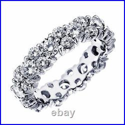 4.40 CT TW All Around Diamond Eternity Wedding Band in 18k White Gold