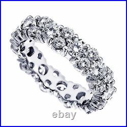 4.40 CT TW All Around Diamond Eternity Wedding Band in 18k White Gold