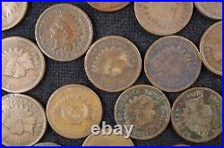 50 Qty of 1894 Indian Head Cents (#JK01-058) All Cull and Better Conditions