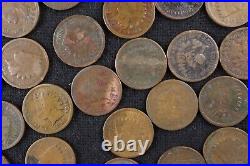 50 Qty of 1894 Indian Head Cents (#JK01-058) All Cull and Better Conditions