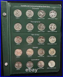 50 STATE QUARTER COMPLETE SET-Includes All Mints, Proof & Silver Proofs-Inter