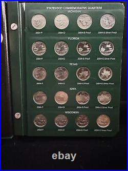 50 STATE QUARTER COMPLETE SET-Includes All Mints, Proof & Silver Proofs-Inter