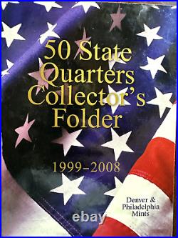 50 State Quarters Collector's Folder Includes almost all the quarters