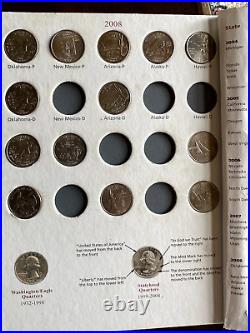 50 State Quarters Collector's Folder Includes almost all the quarters