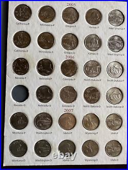 50 State Quarters Collector's Folder Includes almost all the quarters