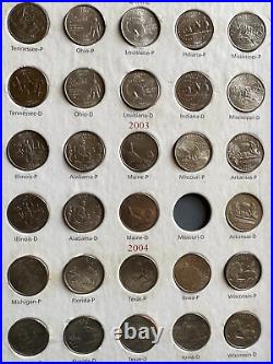 50 State Quarters Collector's Folder Includes almost all the quarters