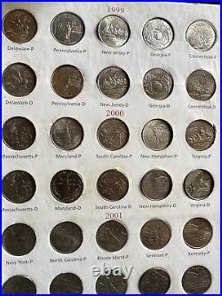 50 State Quarters Collector's Folder Includes almost all the quarters