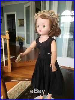 50's Vtg Madame Alexander 20 Cissy doll ALL ORIGINAL Black Widow, Redhead