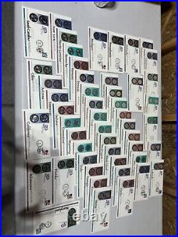 50 state quarter, 100 Coins All First Day Coin Covers