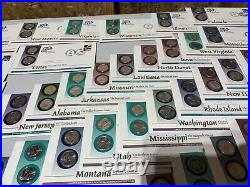 50 state quarter, 100 Coins All First Day Coin Covers