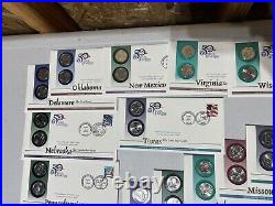 50 state quarter, 100 Coins All First Day Coin Covers