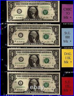 (56) NEW 2013 $1 Complete block set (98 notes) plus ALL 10 stars CU same last 2
