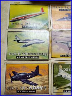 60 Vintage 1950s WINGs Herald Tribune Trading Cards all United States Airplanes