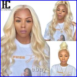 613 Blonde Lace Front Human Hair Wiga Body Wave Wigs Remy Glueless Pre Plucked