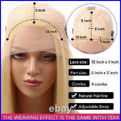 613 Blonde Lace Front Human Hair Wiga Body Wave Wigs Remy Glueless Pre Plucked